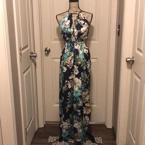 Sexy side cut out, open back summer dress